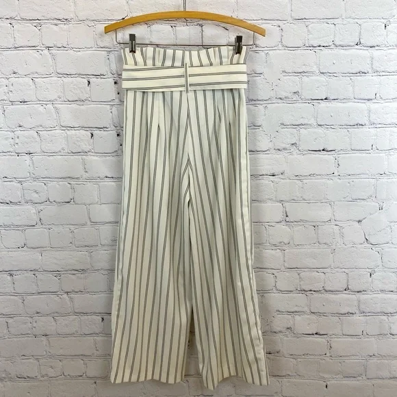 Free People Trousers Sz 0 High Waist Belted - Picture 3 of 7